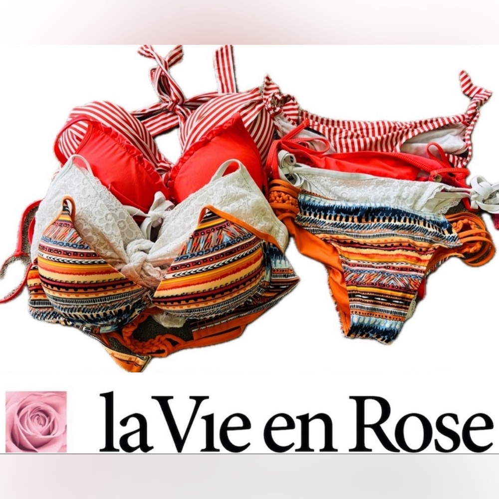 La Vie en Rose Bikini Top and Bikini Bottoms
